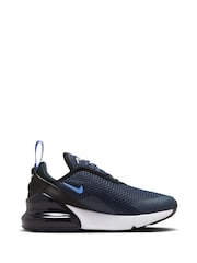 Nike Blue Air Max 270 Junior Trainers - Image 3 of 10