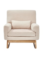 Gaia Baby Biscuit Serena Nursing Rocking Chair with Oak Legs and Footstool - Image 3 of 5