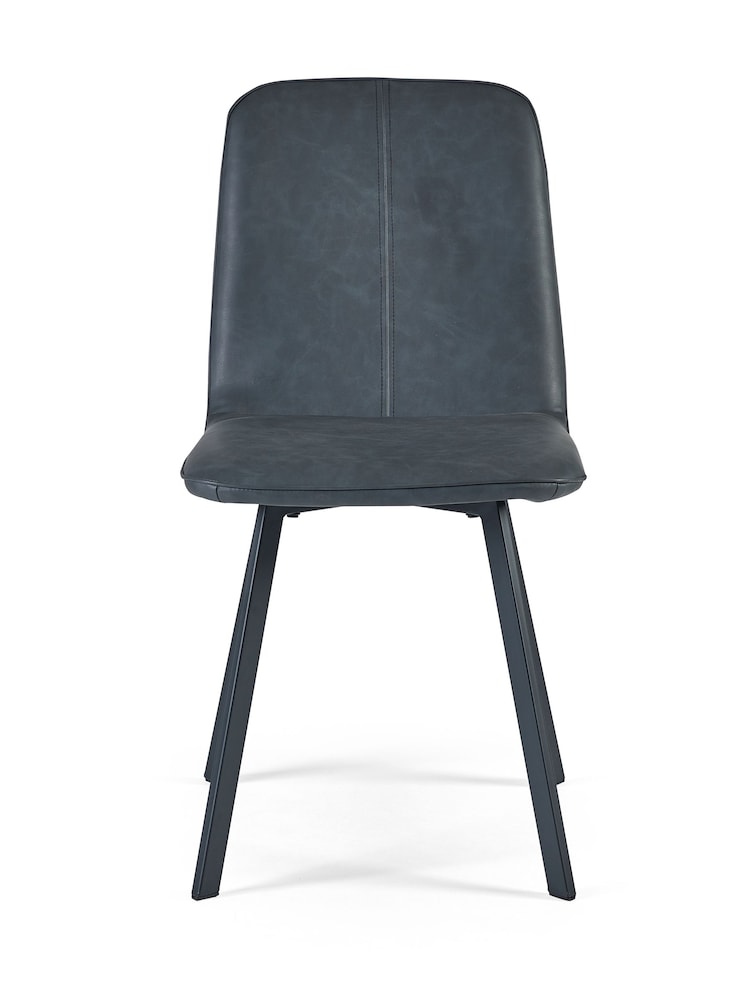 Julian Bowen Set of 2 Black Goya Dining Chairs - Image 5 of 5