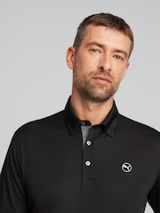 Puma Black Pure Solid Golf Mens Polo Shirt - Image 9 of 10