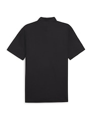Schwarz - Puma Pure Solid Golf Herren Polo-Shirt - Bild 6 von 6