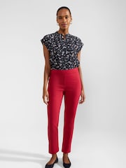 Hobbs Pink Giselle Capri Trousers - Image 1 of 4