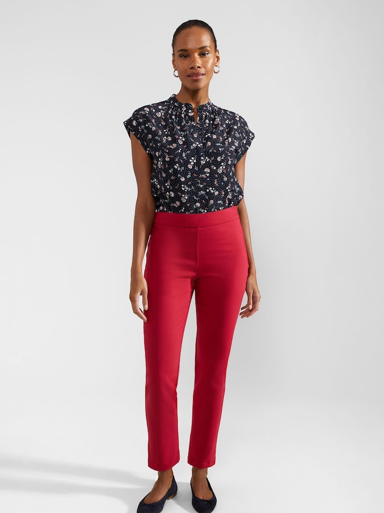 Hobbs Pink Giselle Capri Trousers - Image 1 of 4