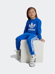 adidas Originals Blue Adicolour Crew Tracksuit Set - Image 1 of 1
