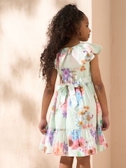 Angel & Rocket Green 100% Cotton Chloe Collar Dress - Image 2 of 7