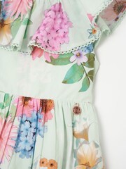 Angel & Rocket Green 100% Cotton Chloe Collar Dress - Image 5 of 7