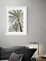 East End Prints White Palm Tree White Framed Art Print - Image 2 of 3