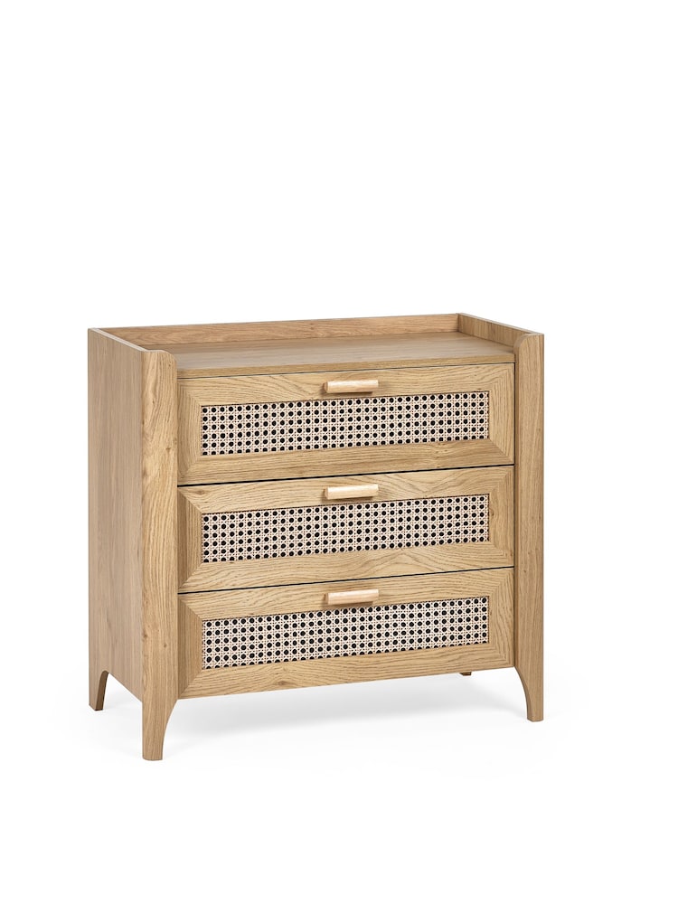 Julian Bowen Brown Sydney 3 Drawer Chest - Image 2 of 6