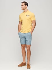 Superdry Light Blue Indigo Bermuda Shorts - Image 2 of 7