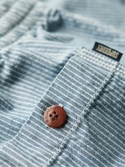 Superdry Light Blue Indigo Bermuda Shorts - Image 7 of 7