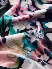 Brown Floral Cosy Long Sleeve Pyjamas - Image 10 of 10