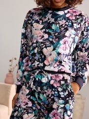 Brown Floral Cosy Long Sleeve Pyjamas - Image 5 of 10