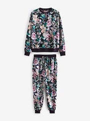 Brown Floral Cosy Long Sleeve Pyjamas - Image 6 of 10
