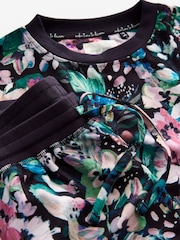 Brown Floral Cosy Long Sleeve Pyjamas - Image 9 of 10