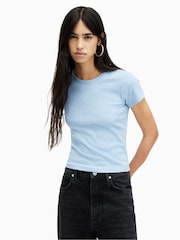 AllSaints Blue Stevie T-Shirt - Image 1 of 7