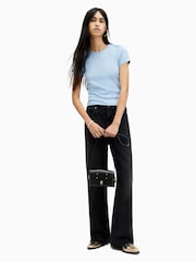 AllSaints Blue Stevie T-Shirt - Image 3 of 7