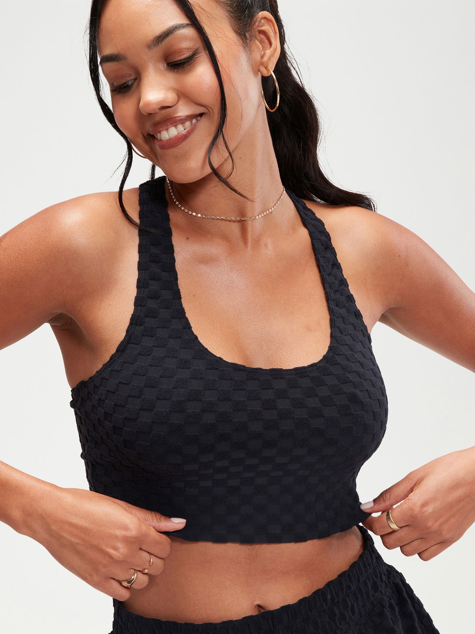 ★SURFEA★ RIBBED RUFFLE SWIMBLACK Rip Curl Women's Premium Surf Cheeky One Piece Swimsuit at