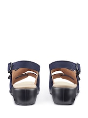 Hotter Blue Wide Fit Easy II Touch Fastening Buckle Sandals - Image 3 of 4