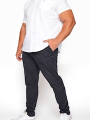 BadRhino Big & Tall Blue Stretch Chino Trousers - Image 1 of 3
