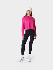 Sweaty Betty Beet Pink Essential Crop Long Sleeve T-Shirt - Image 11 of 19