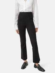 Jigsaw Black Ponte Kickflare Trousers - Image 1 of 6