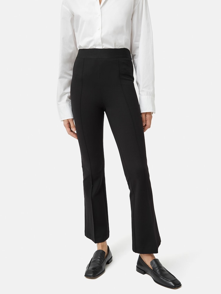 Jigsaw Black Ponte Kickflare Trousers - Image 1 of 6
