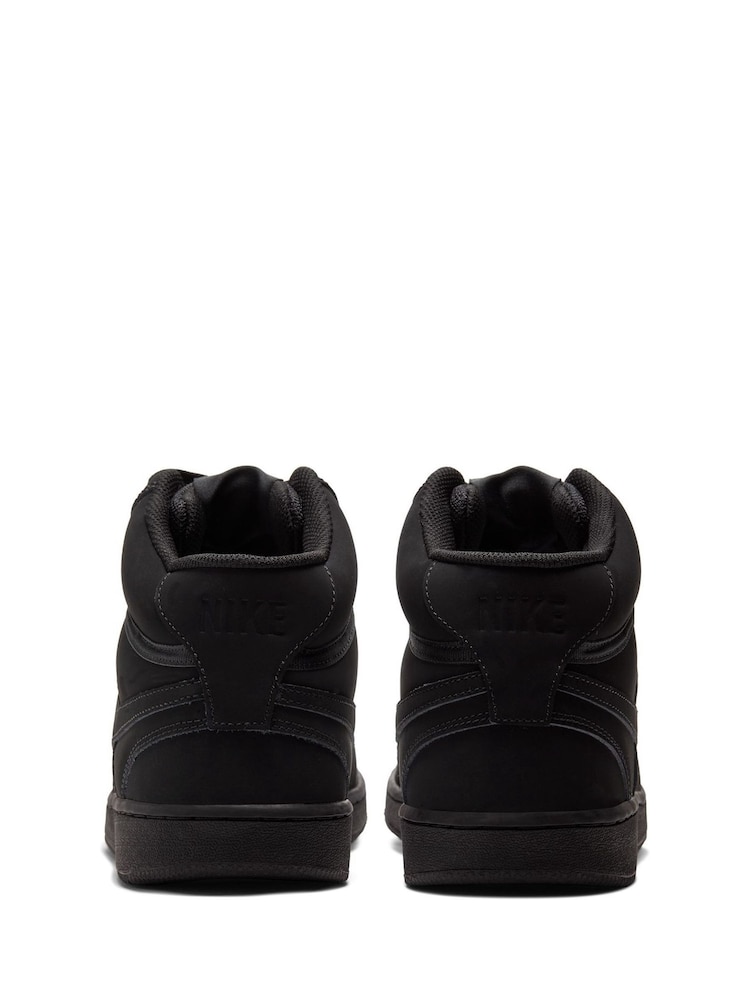 Nike Black Court Vision Mid Trainers - Image 3 of 10