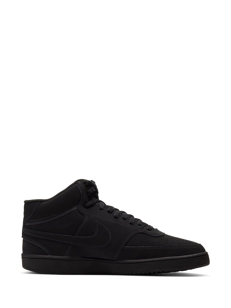 Nike Black Court Vision Mid Trainers - Image 4 of 10