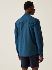 Regatta Blue Travel Packaway Long Sleeve Shirt - Image 2 of 7
