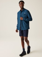 Regatta Blue Travel Packaway Long Sleeve Shirt - Image 3 of 7