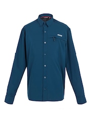 Regatta Blue Travel Packaway Long Sleeve Shirt - Image 5 of 7