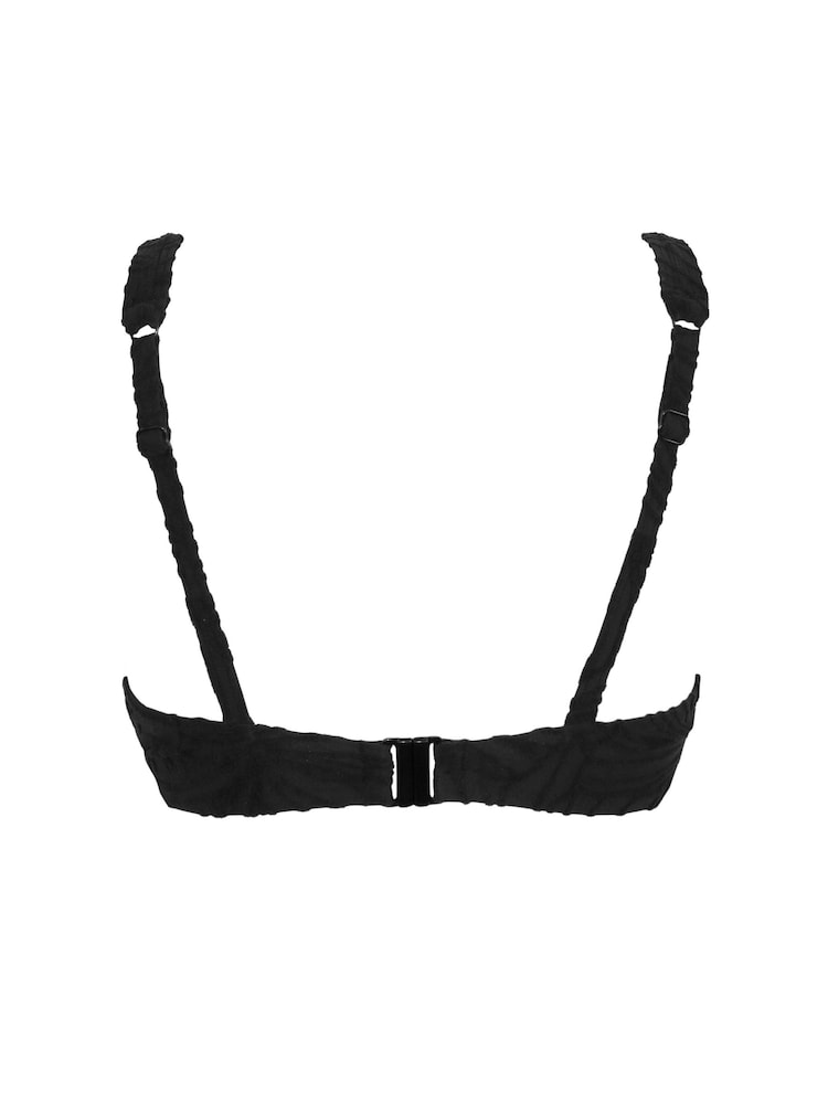 Pour Moi Black Non Padded Underwired Ibiza Bikini Top - Image 4 of 4