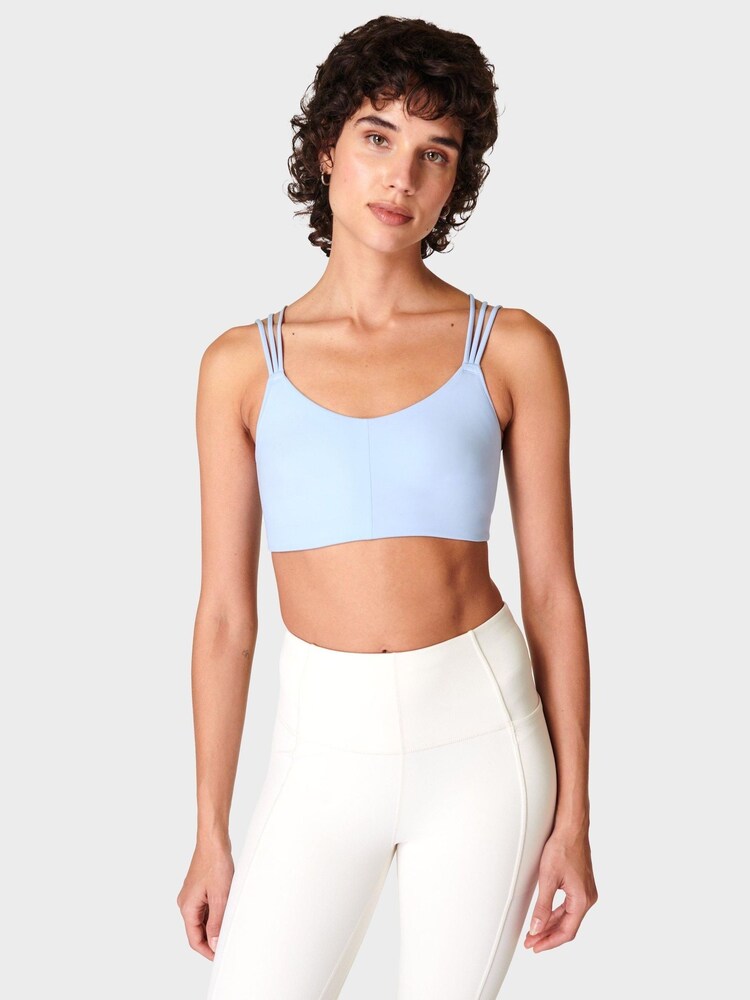 Sweaty Betty Breeze Blue Oh So Soft Yoga Bra - Image 1 of 6