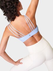 Sweaty Betty Breeze Blue Oh So Soft Yoga Bra - Image 2 of 6
