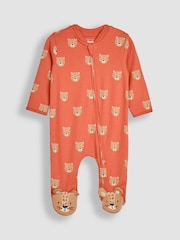 Jojo Maman Bébé Schlafanzug mit Leoprint und Reissverschluss - Bild 1 von 3