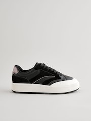 Black Forever Comfort® Panelled Retro Lace-Up Trainers - Image 4 of 7