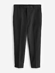 Black Relaxed Tapered Fit Stretch Smart Trousers - Image 5 of 8