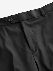 Black Relaxed Tapered Fit Stretch Smart Trousers - Image 6 of 8