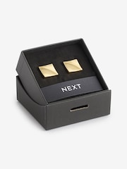 Gold Square Cufflinks - Image 2 of 3