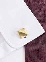 Gold Square Cufflinks - Image 3 of 3