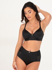 Pour Moi Black Effortless No VPL Light Control Lace Deep Briefs - Image 2 of 4
