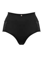 Pour Moi Black Effortless No VPL Light Control Lace Deep Briefs - Image 3 of 4