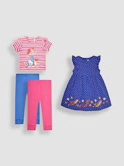 JoJo Maman Bébé Cornflower 4-Piece Mermaid Favourites Pack - Image 1 of 1