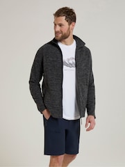 Mountain Warehouse Light Black Mens Snowdon II Full-Zip Fleece Jacket - Image 2 of 9