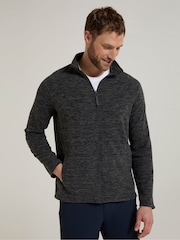 Mountain Warehouse Light Black Mens Snowdon II Full-Zip Fleece Jacket - Image 4 of 9