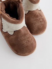 Brown/Cream Western Slipper Boots - Image 5 of 5