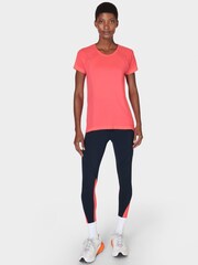 Sweaty Betty Coral Pink Athlete Seamless Featherweight T-Shirt - Image 5 of 7