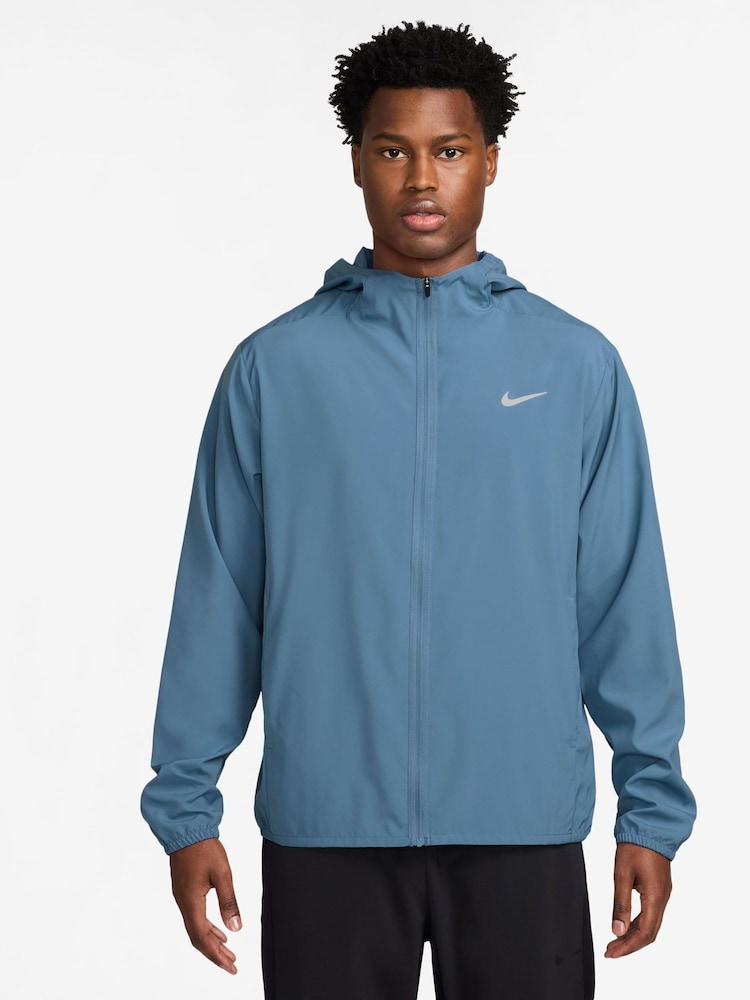 Nike Blue Dri-FIT Form Hooded Training Jacket - Image 1 of 3