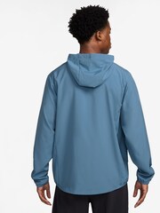 Nike Blue Dri-FIT Form Hooded Training Jacket - Image 2 of 3