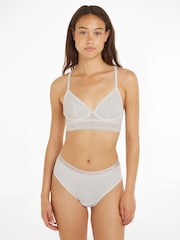 Tommy Hilfiger Cream Unlined Triangle Bra - Image 1 of 4